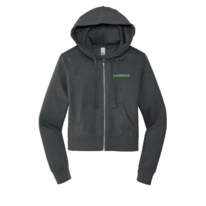 Oak City Lacrosse Embroidery Ladies Full Zip Hoodie