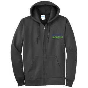 Oak City Lacrosse Embroidery Tall Full Zip Hoodie