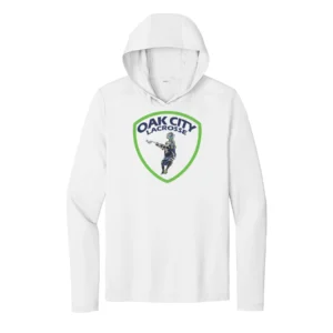 Oak City Lacrosse Logo Adult Long Sleeve Hooded Tee