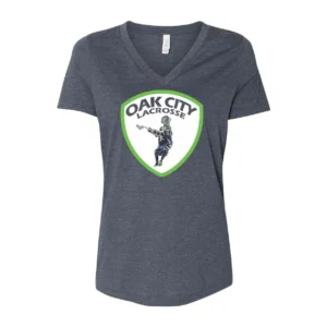 Oak City Lacrosse Logo Ladies V-Neck