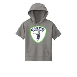 Oak City Lacrosse Logo Youth Short Sleeve Hoodie